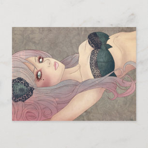 Victoriaans lingerie-Briefkaart Briefkaart