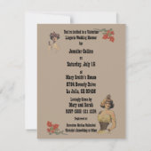  Victoriaans Lingerie Wedding Shower Kaart (Achterkant)