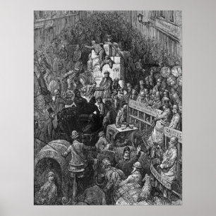 Victoriaans Londen - Een stadsdoorvoer Poster