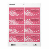 Victoriaans Love Bird Cherry Blossom Weddenschap L Etiket (Full Sheet)