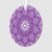 Victoriaans Magenta Mandala Ornament (voorkant)