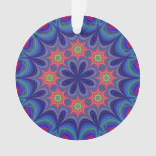 Victoriaans Magenta Mandala Ornament