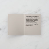 Victoriaans Maiden Dramatic Birthday Kaart (Binnen)