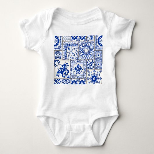 Victoriaans Majolica: Patchwork Tegel Pattern. Romper (Voorkant)