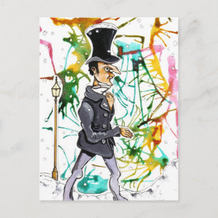 Victoriaans Man Briefkaart