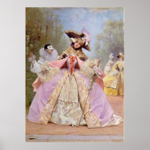 Victoriaans Masquerade Ball - Mardi Gras Poster