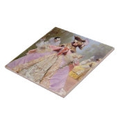 Victoriaans Masquerade Ball Tile Tegeltje (Zijkant)