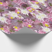 Victoriaans Mauve Flowers Cadeaupapier (Hoek)