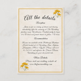 Victoriaans Meadow geel - behuizingskaart Informatiekaartje