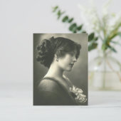 Victoriaans  meisje briefkaart (Staand voorkant)