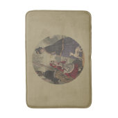 Victoriaans meisje en hond op de rol badmat (Voorkant Verticaal)