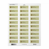 Victoriaans Meisje Huisdier kip Retouradres Label (Full Sheet)