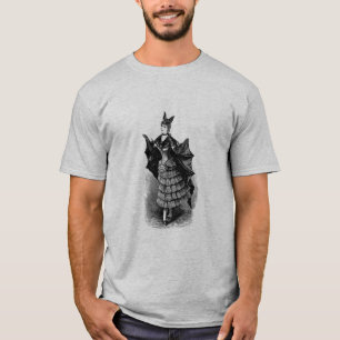 Victoriaans Meisje in Vleermuis Kostuum I T-shirt