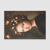 Victoriaans Meisje Kroonblad + Fruit BF3 Decoupage Tissuepapier (Voorkant)