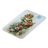 Victoriaans meisje met Rozen Magneet (Linkerzijde)