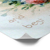 Victoriaans meisje met Rozen Poster (Hoek)