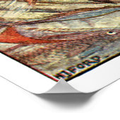 Victoriaans Mermaid Art van H J Ford Poster (Hoek)