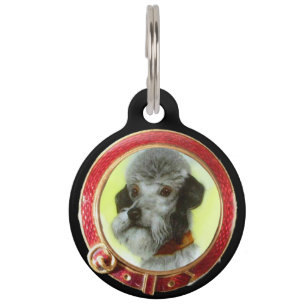 VICTORIAANS MINIATURE DOG PORTRAITS Airedale Terri Huisdierpenning