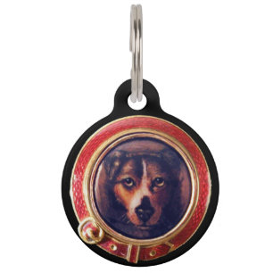 VICTORIAANS MINIATURE DOG PORTRAITS Pincher Huisdierpenning