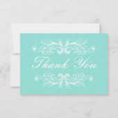 Victoriaans Mint Dank u kaarten (Achterkant)