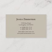 Victoriaans Mocha Visitekaartje (Achterkant)