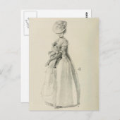Victoriaans Mode Briefkaart (Voorkant / Achterkant)