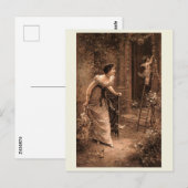 Victoriaans Mode, Cherub Helper, stijl Briefkaart (Voorkant / Achterkant)