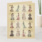 Victoriaans Mode Dames in de klas dress Kaart (Voorkant)