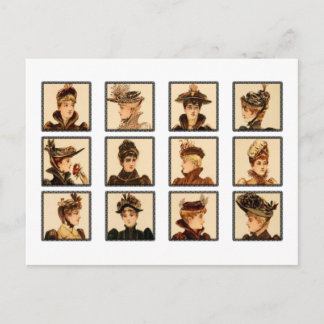 Victoriaans Mode voor dames Briefkaart