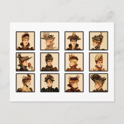 Victoriaans Mode voor dames Briefkaart (Voorkant)