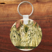 Victoriaans Mode voor weduwenkunst Sleutelhanger (Voorkant)