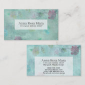 ** Victoriaans moderne grunge bloem Visitekaartje (Voorkant / Achterkant)