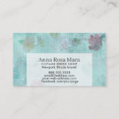 ** Victoriaans moderne grunge bloem Visitekaartje (Achterkant)