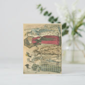 Victoriaans modes briefkaart (Staand voorkant)