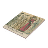 Victoriaans modes tegeltje (Zijkant)