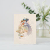 Victoriaans moeder en dochter Feestdagenkaart (Staand voorkant)