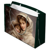 Victoriaans moeder en kind groot cadeauzakje (Achterkant Gekanteld)