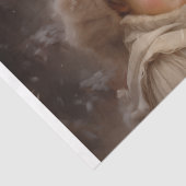 Victoriaans moeder en kind tissuepapier (Detail)