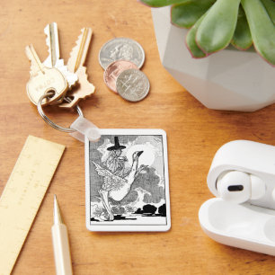  Victoriaans Moeder Goose door Charles Robinson Sleutelhanger