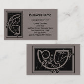  Victoriaans monogram Elegant Letter G Visitekaartje (Voorkant / Achterkant)