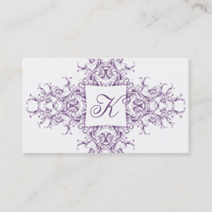 Victoriaans Monogram Visitekaartje