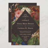 Victoriaans Moody Fine Art Floral Kaart (Voorkant / Achterkant)