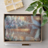 Victoriaans muizen in het winterdorp Decoupage Tissuepapier (Geschenk)