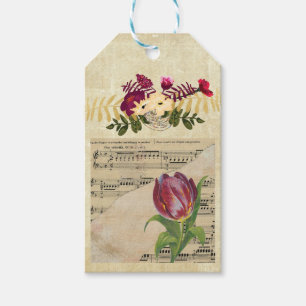  Victoriaans muziek Romance Tulps CadeauLabel