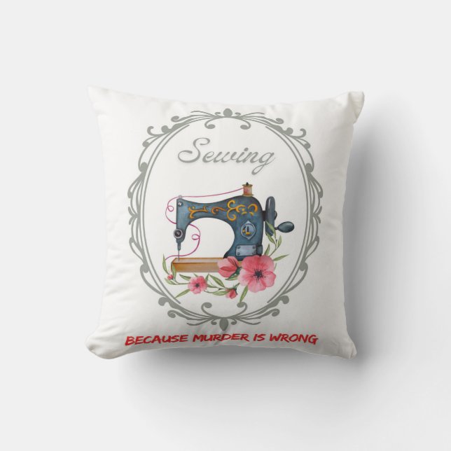  Victoriaans naaien Kussen (Voorkant)