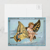  Victoriaans nieuwjaren Briefkaart (Voorkant / Achterkant)