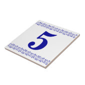 Victoriaans nummerstapel tegeltje (Zijkant)