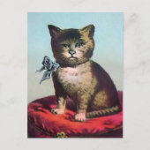 Victoriaans Odd Cat Briefkaart (Voorkant)