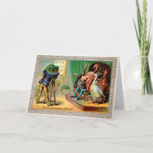 Victoriaans Odd-kerstkaart voor fotofoto's Feestdagen Kaart