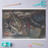 Victoriaans onderscheiden alligator decoupage tissuepapier (Craft)